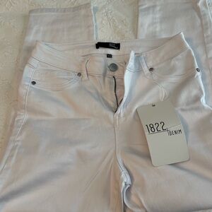 1822 Denim Women's White Skinny Jeans